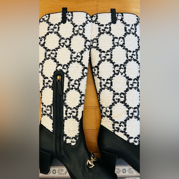 Gucci Zumi Tweed Boots size 5.5 - Picture 3 of 6